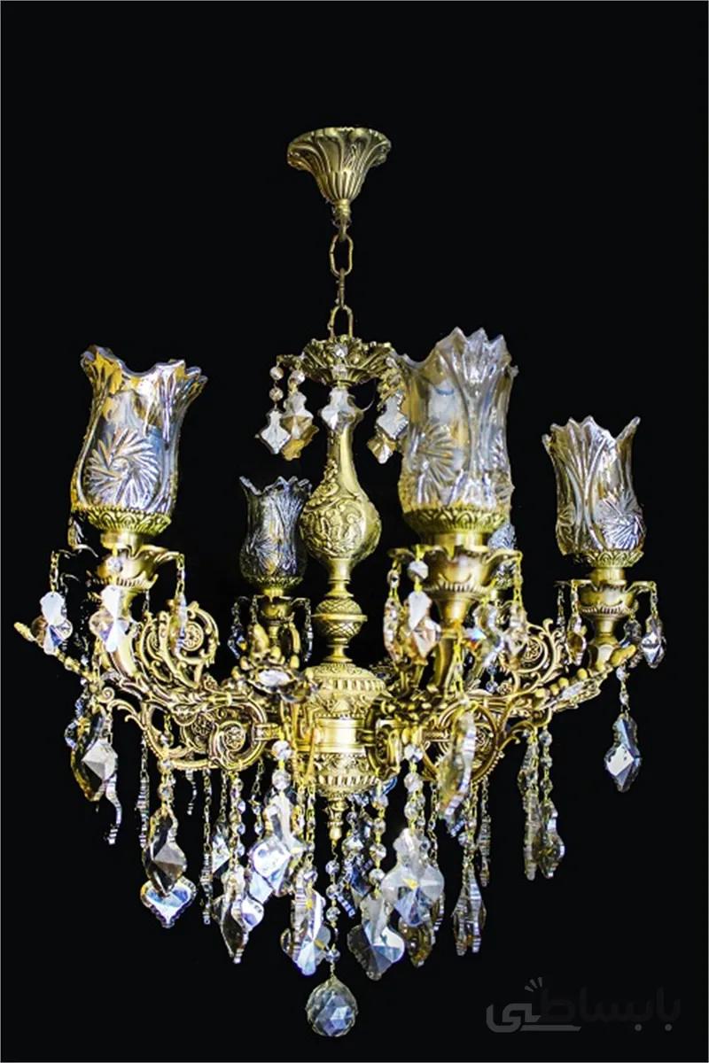 لوستر 6 شاخه زیوس ا 6 branches Chandelier Zeus