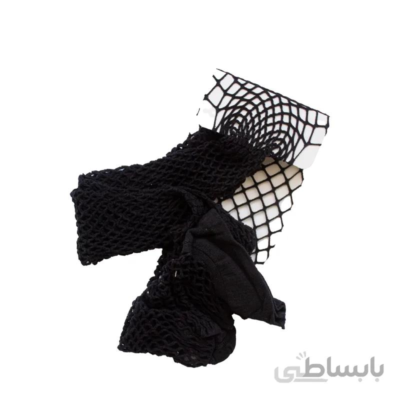 جوراب شلواری فیش نت مشکی متوسط