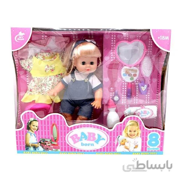 عروسک دخترانه جدید بیبی بورن هشت کاره BABY BORN_عروسک اسباب بازی