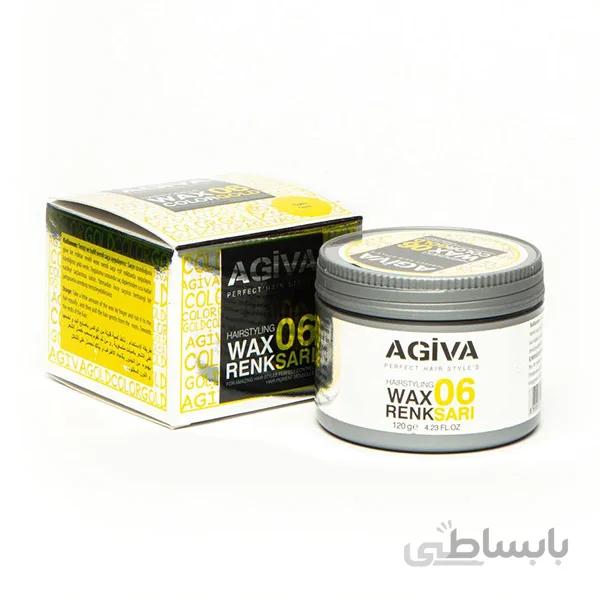 واکس مو رنگی اگیوا Wax 06 color gold حجم 120 میلی لیتر