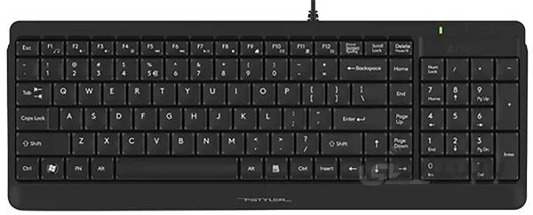 کیبورد باسیم ای فورتک FK15 با حروف فارسی ا A4tech FK15 Wired Keyboard With Persian Letters