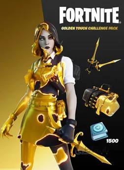 سی دی کی اورجینال Fortnite - Golden Touch Challenge Pack
