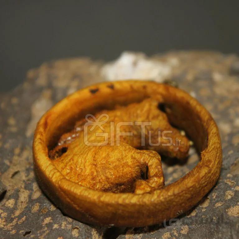 گردنبند چوبی طرح سال اسب