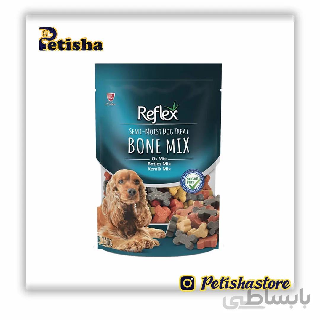 تشویقی رفلکس پاستیلی طرح استخوان مدل Bone Mix وزن 150 گرم