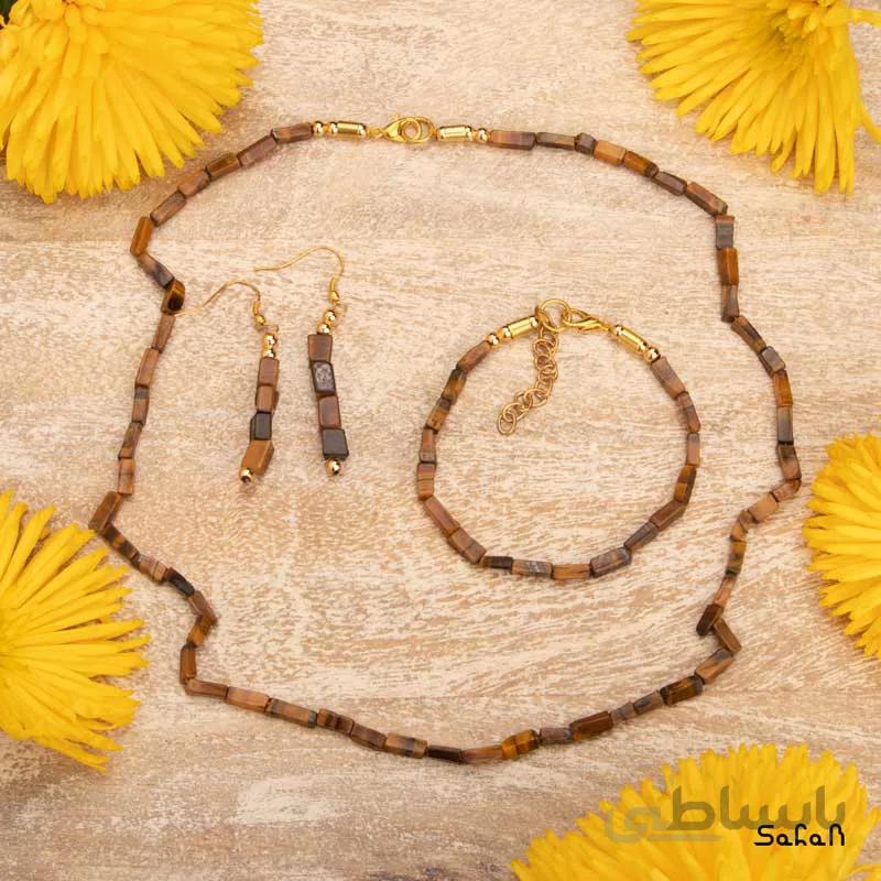 نیم ست سنگی برنجی