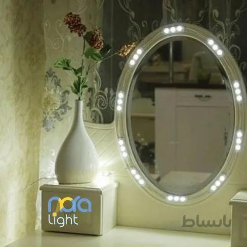 ریسه دور آینه ۱۰ لامپ سفید