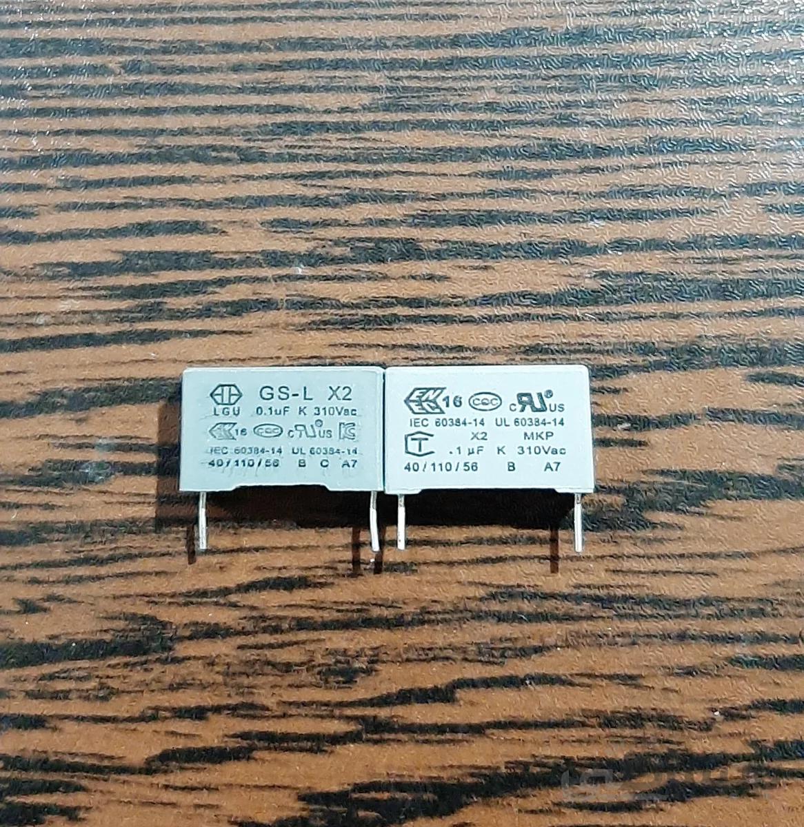 MKT 310VAC 100nF – خازن MKT، ظرفیت ۱۰۰ نانوفاراد، ۳۱۰ ولت AC