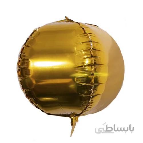 بادکنک فویلی ۴ بعدی طلایی