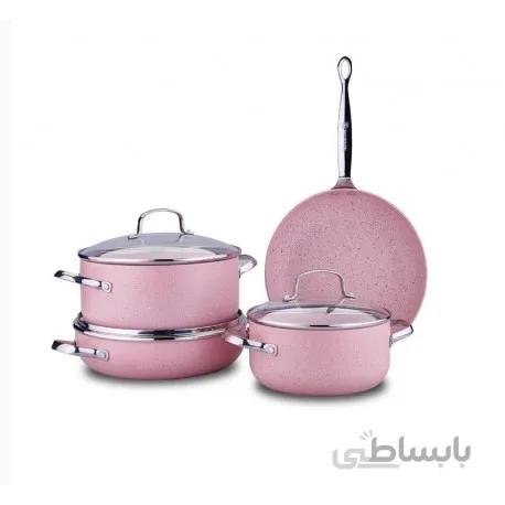 سرویس پخت و پز 7 پارچه کرکماز مدل میا گرانیت
