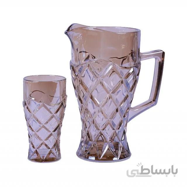 پارچ و لیوان کریستال کارول