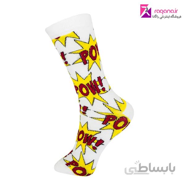 جوراب زنانه chetic طرح POW کد RG- C801