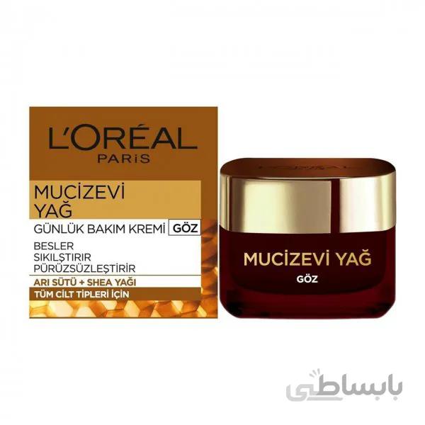 کرم دور چشم با روغن معجزه آسا لورال مدل Loreal Mucizevi