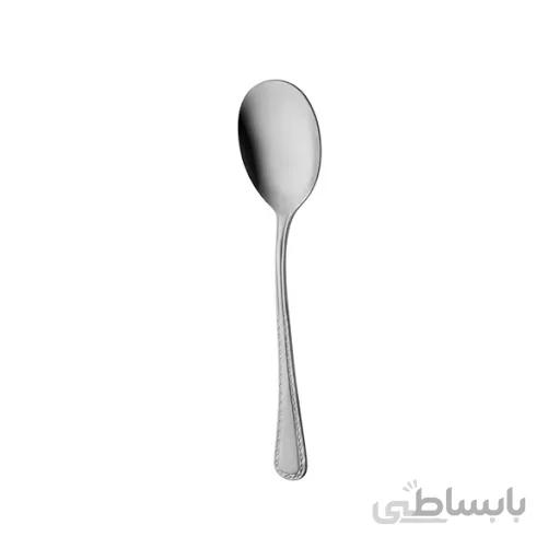 قاشق سالاد ناب استیل مدل برلین (براق و مات)