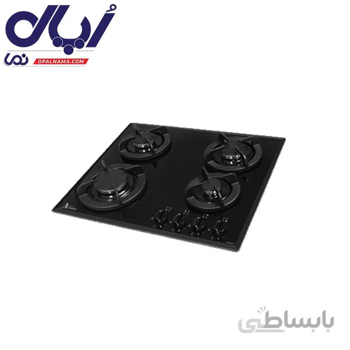 اجاق گاز 4 شعله شیشه ‌ای اخوان مدل G4 ا Akhavan Gas Hob Model G4
