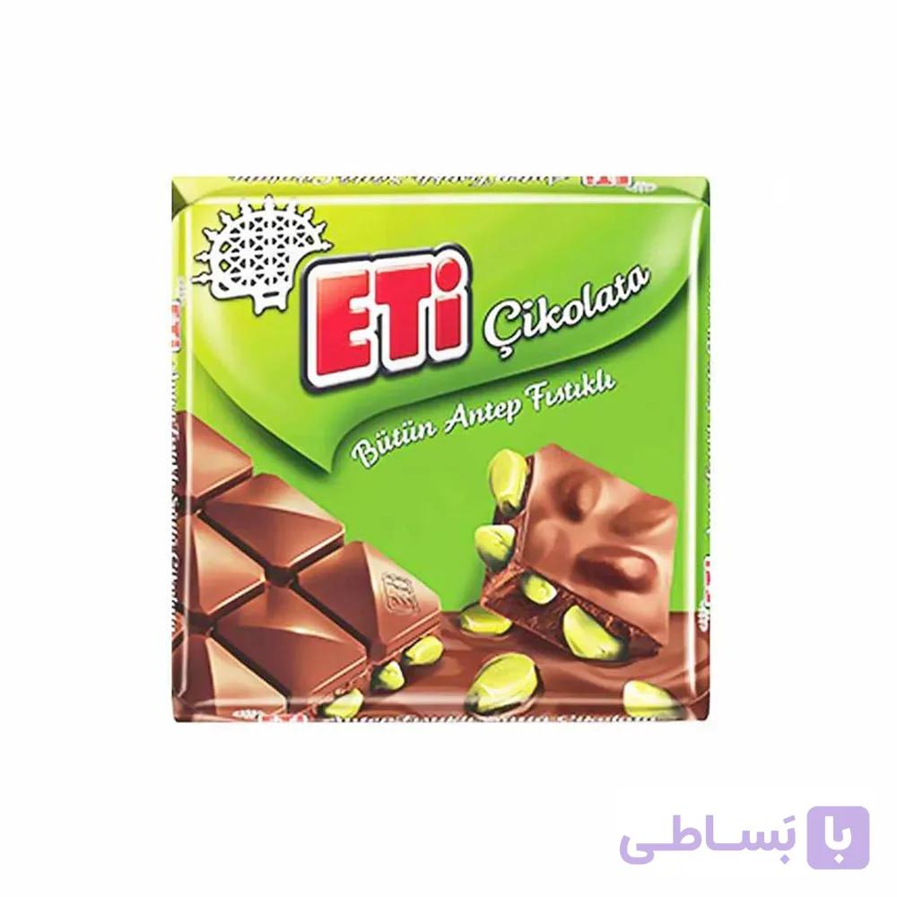 شکلات با مغز پسته 70 گرمی اتی ا Eti Chocolate with pistachio kernels 70 g