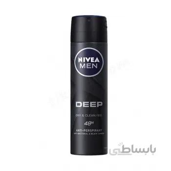 اسپری ضد تعریق نیوا مردانه مدل دیپ NIVEA DEEPحجم 150میل