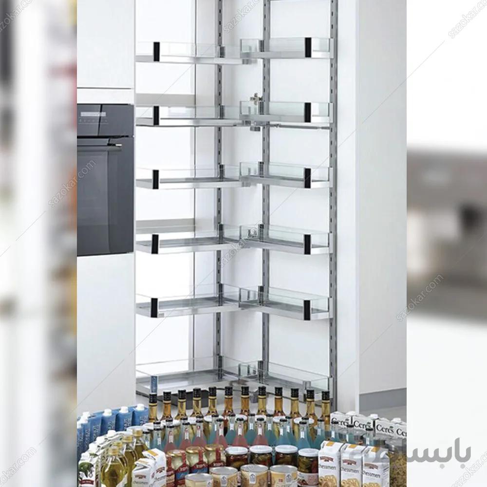سوپر تاندم لولایی کمدی کریستال عرض 45 حداقل ارتفاع 118 سانتیمتر فانتونی مدل E101 ا Fantoni E101 Cabinet basket