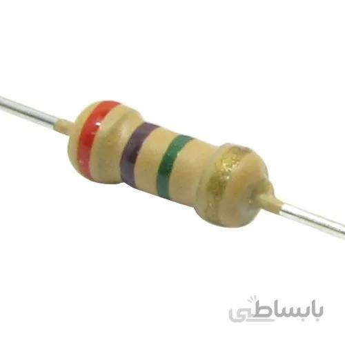 مقاومت 2.7 مگا اهم 1/4 وات 5 درصد | 2.7M
