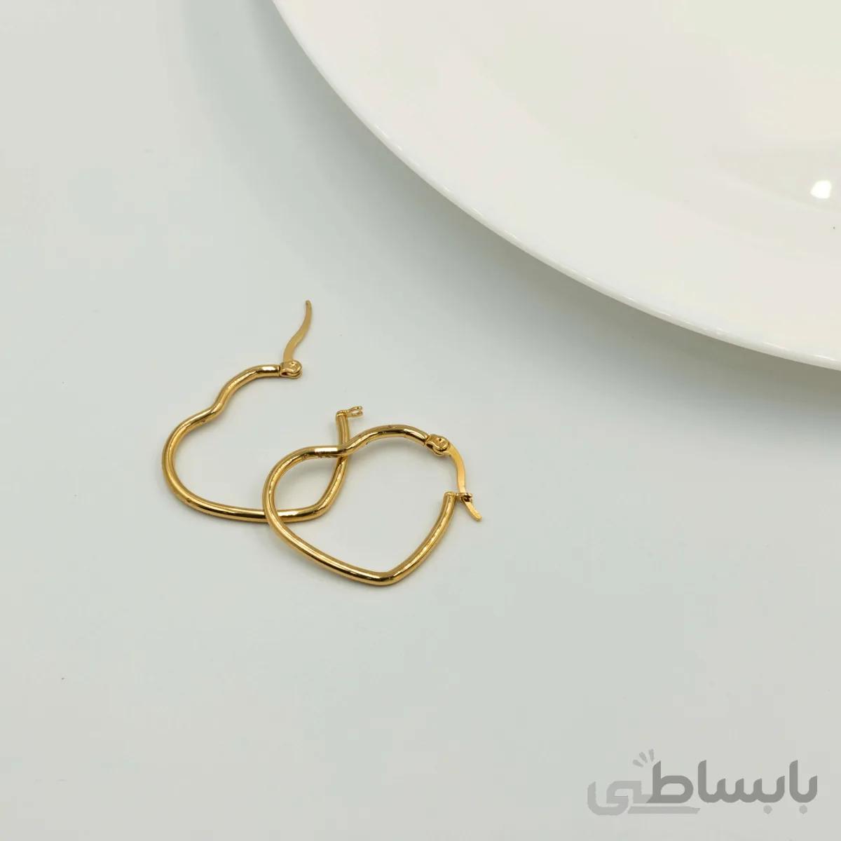 گوشواره استیل قلب E18