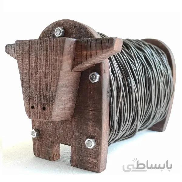 مجسمه چوب و فلز گاو ستبر