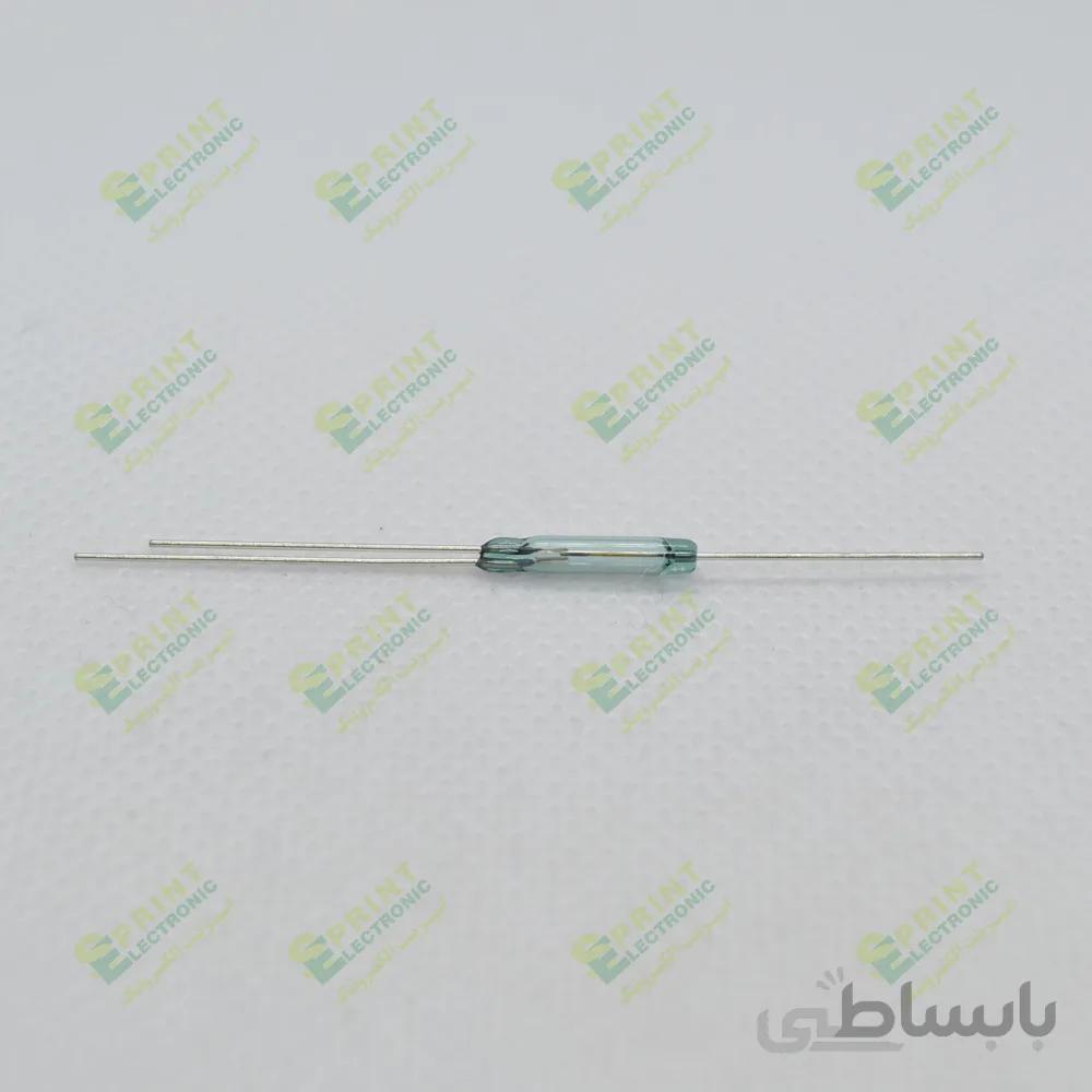 رید سوییچ شیشه ای 2 کنتاکت 3 پایه ژاپنی Reedswitch14MM