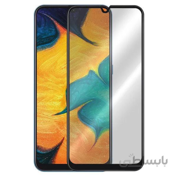 گلس A20 محافظ صفحه نمایش فول چسب گوشی موبایل سامسونگ Galaxy