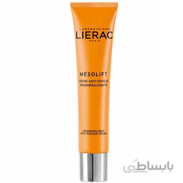 کرم آبرسان و روشنکننده لیراک Lierac مدل مزولیفت Mesolift حجم 40 میل| ویتامینه و شفافکننده پوست ا Lierac Mesolift Remineralising Anti-Fatigue Cream 40ml