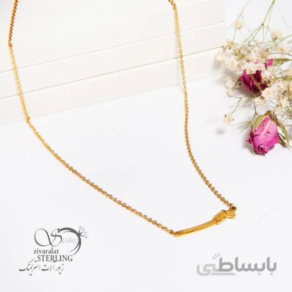 گردنبند زنانه طرح طلا کد 181403