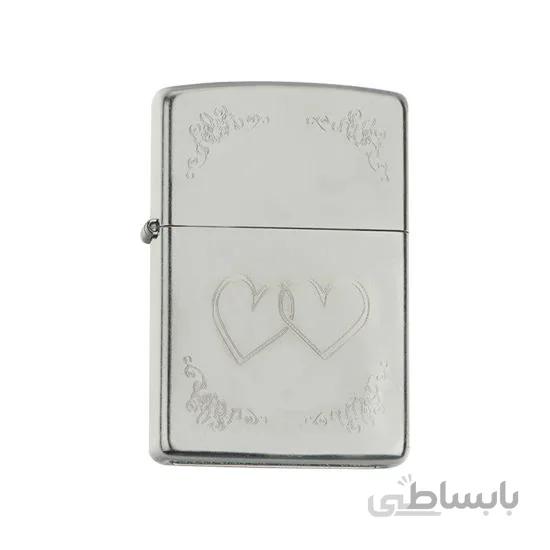 فندک زیپو مدل Zippo Heart To Heart کد 24016 ا Zippo Heart To Heart 24016 Lighter