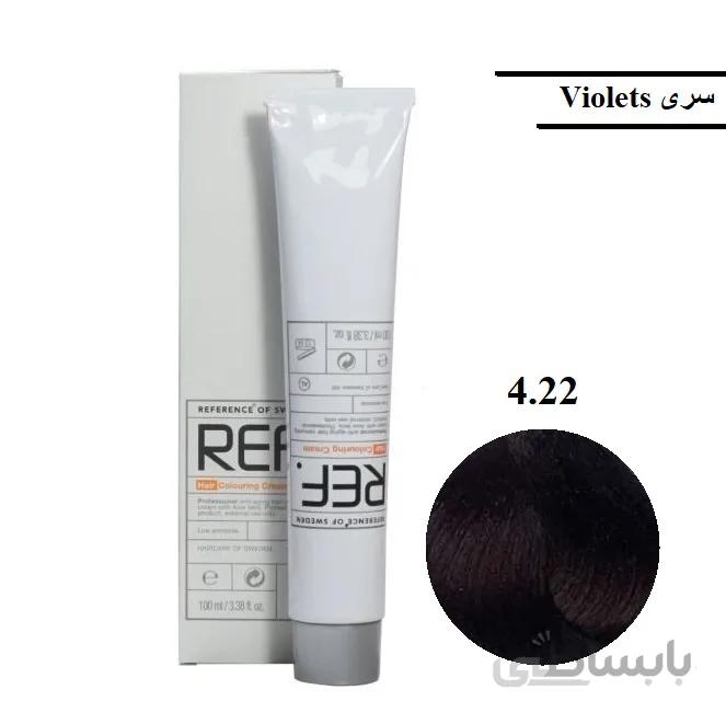 رنگ مو رف 4 22 قهوه ای بنفش متوسط قوی