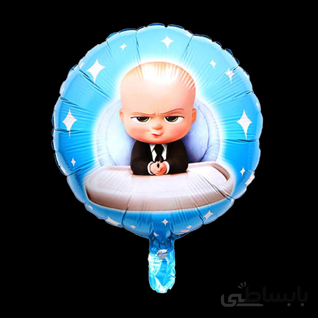 بادکنک فویلی گرد بچه رئیس