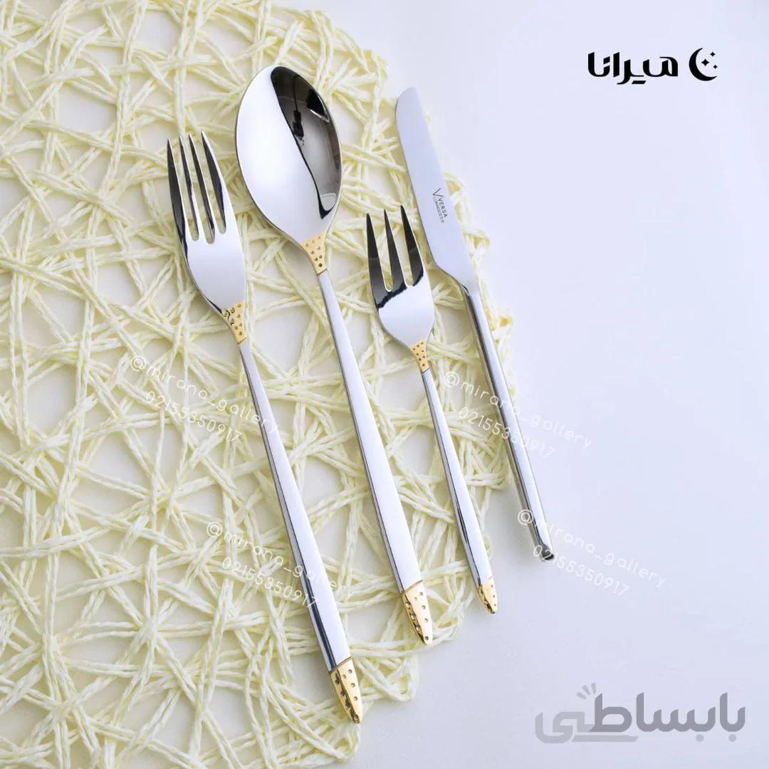 سرویس قاشق و چنگال ۳۰ نفره برند ورسا مدل آریا