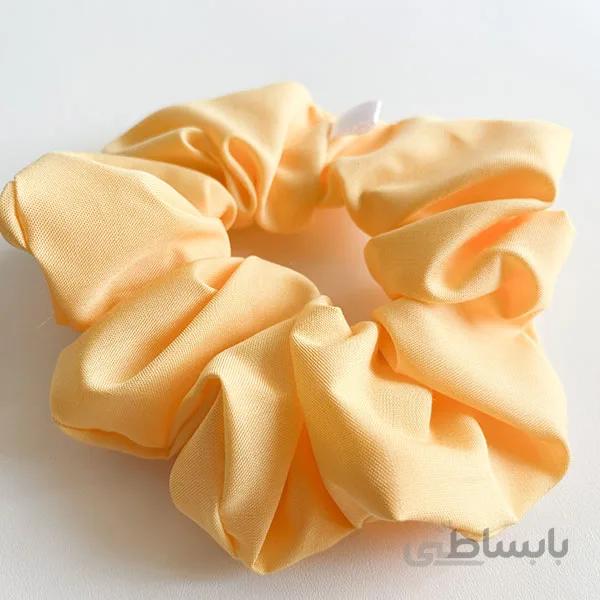اسکرانچی کتان زرد ا Scrunchies