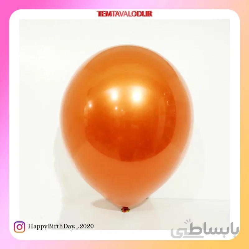 بادکنک کریستالی نارنجی پر رنگ
