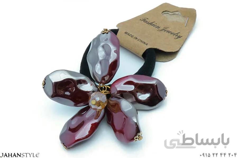 کش مو دخترانه مجلسی طرح زنبق