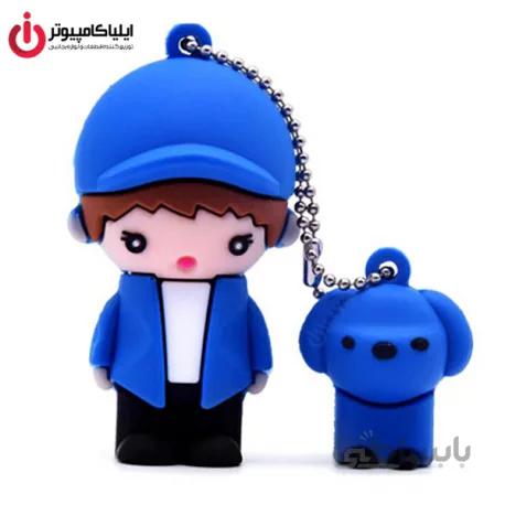 فلش مموری عروسکی کینگ فست مدل BO-23 طرح پسر آبی ظرفیت 32 گیگابایت