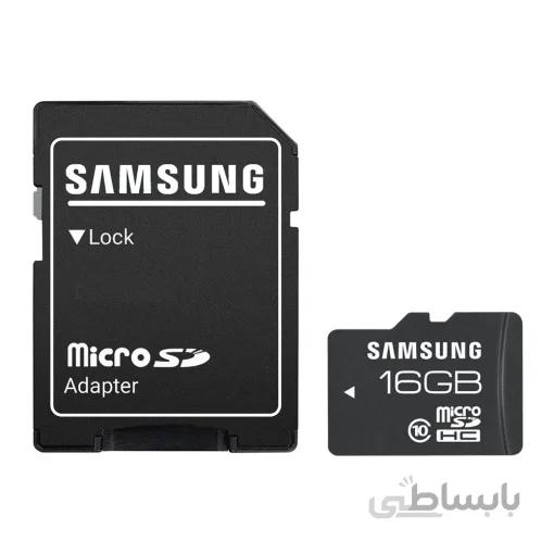 Samsung 16GB MicroSDHC Card Class 10 With Adapter ا کارت حافظه میکرو اس دی 16 گیگابایت سامسونگ / کلاس 10