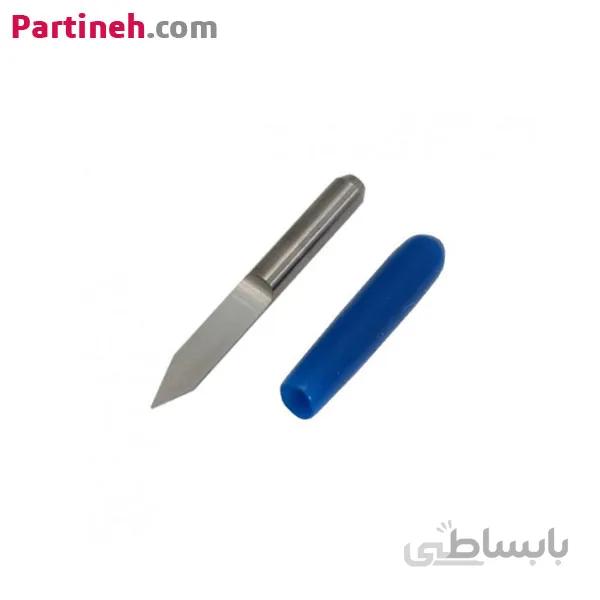 ابزار حک و تراش دستگاه CNC شفت 3.175 با زاویه 45 درجه و قطر 0.2 میلیمتر ا 0.2mm CNC Engraving Tool With 45° And 3.175mm Shank Diameter