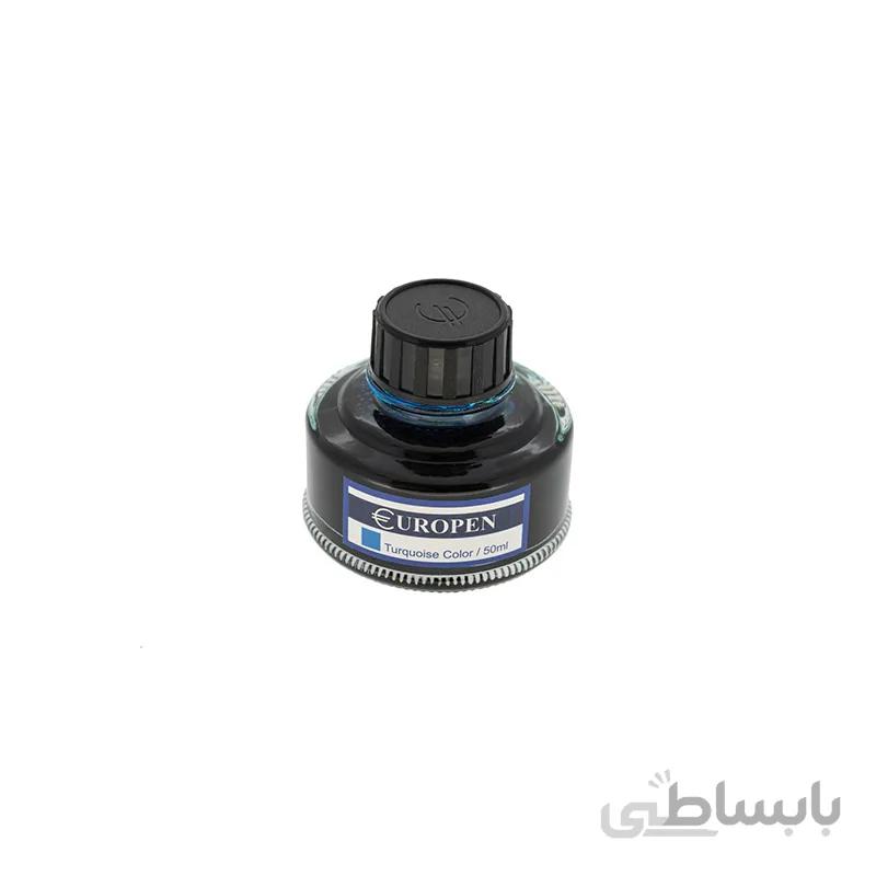 جوهر خودنویس یوروپن مدل Ink Bottle فیروزه ای