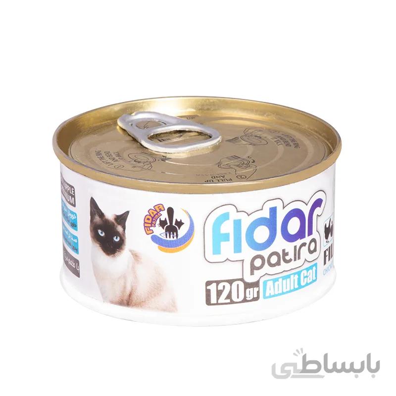 کنسرو غذای گربه فیدار مدل Adult Chicken & Apple وزن 120 گرم