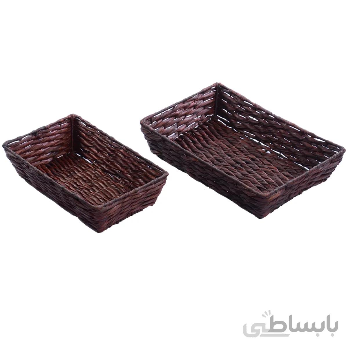 سبد حصیری نان کد 12 مجموعه دو عددی