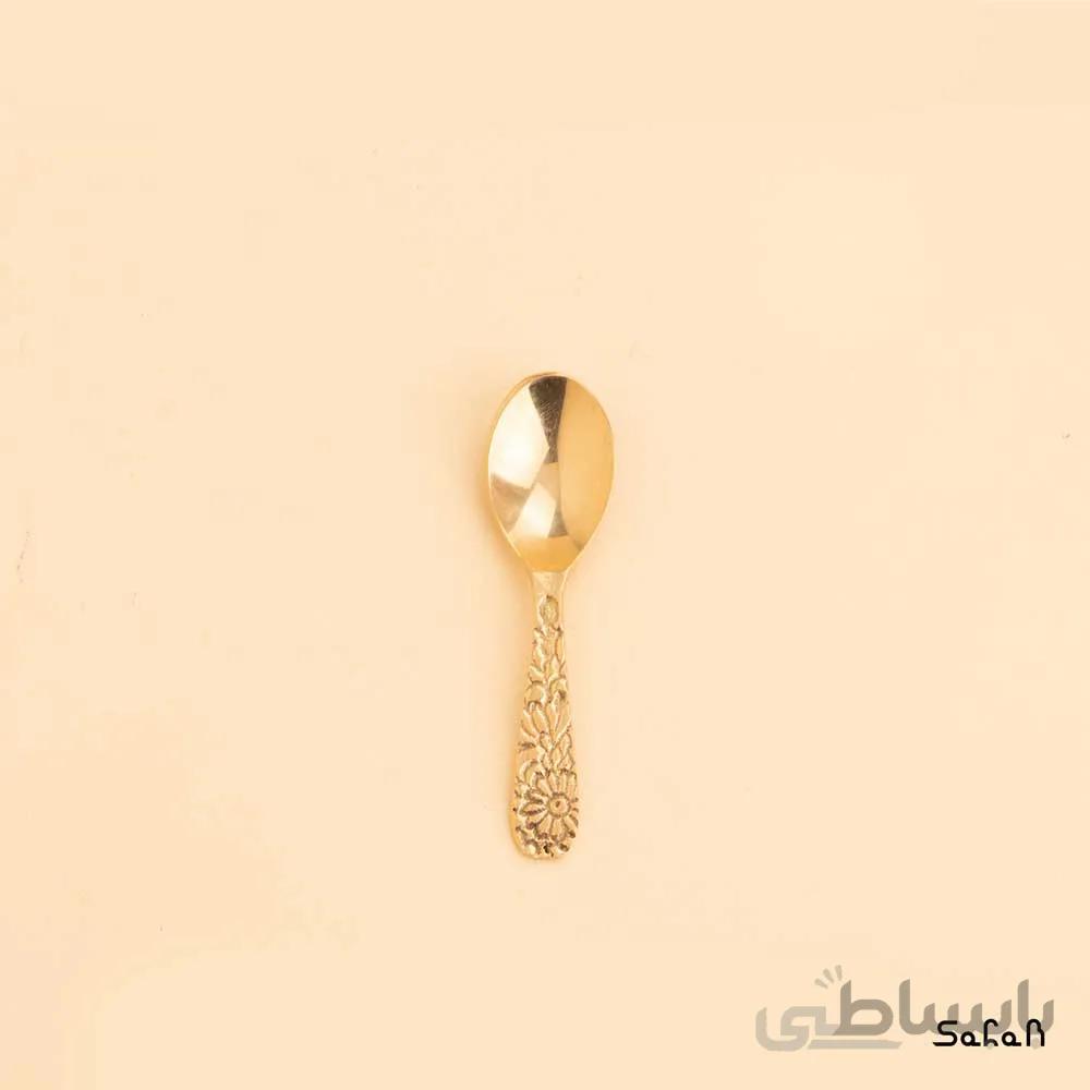 قاشق ادویه برنجی طلایی مدل میخک