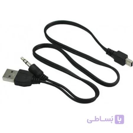 کابل تبدیل miniUSB به AUX/USB لمونتک