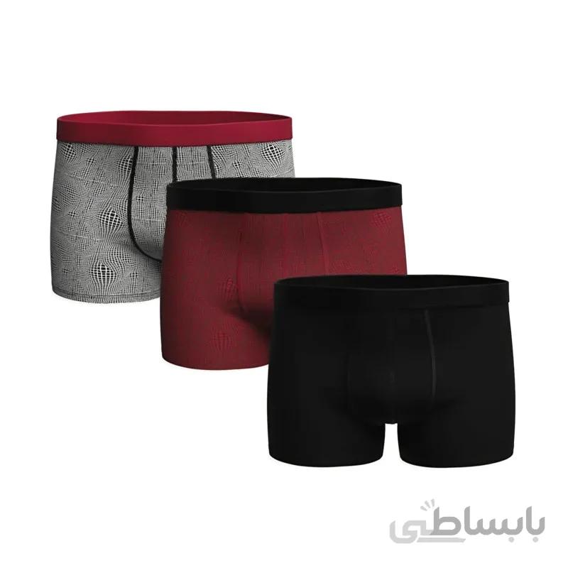 شورت مردانه ال سی وایکیکی مدل LC-89868 مجموعه 3 عددی
