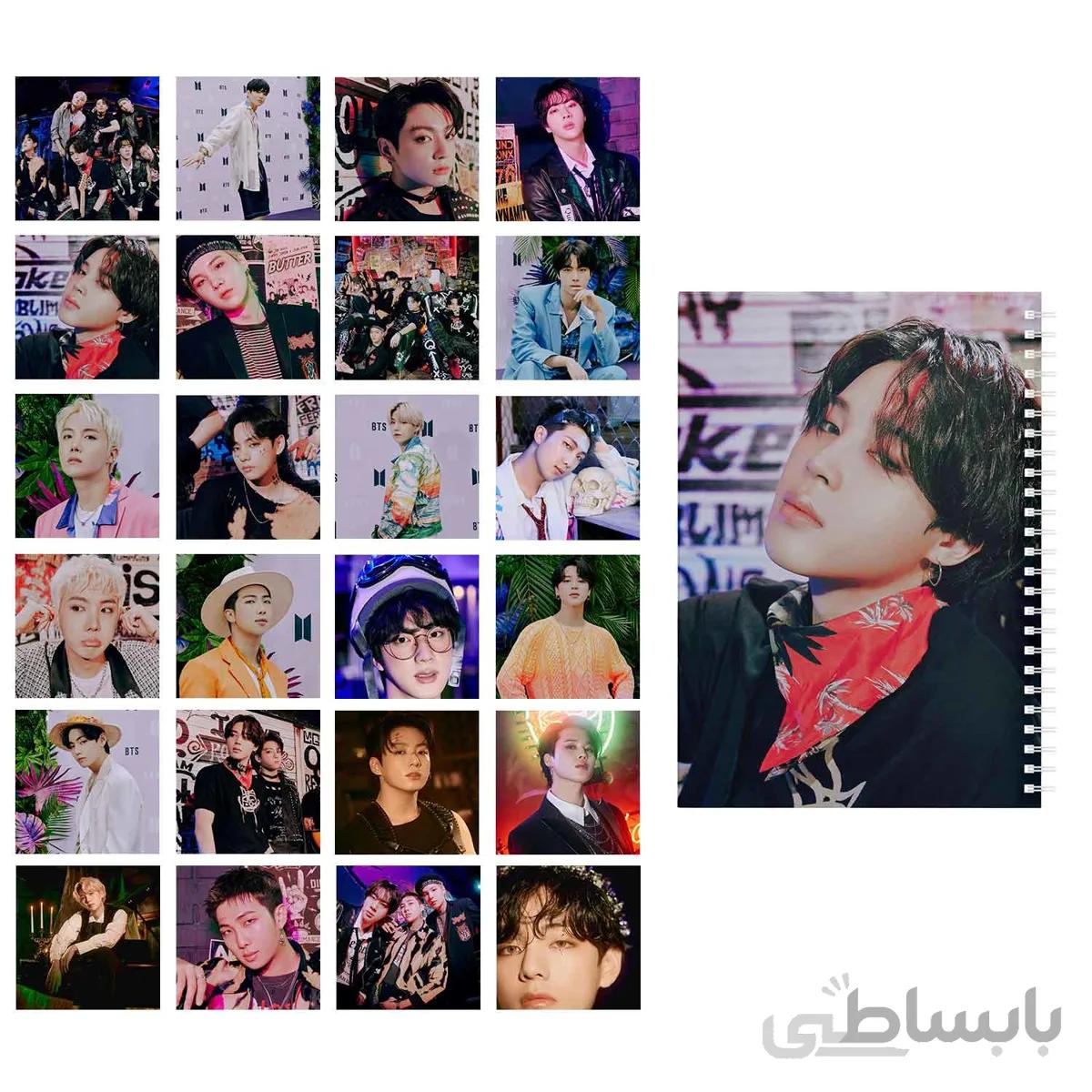 مجموعه 24 عددی فتوکارت BTS 2022 BTS Seasons Greetings به همراه دفتر یادداشت کد 10111232