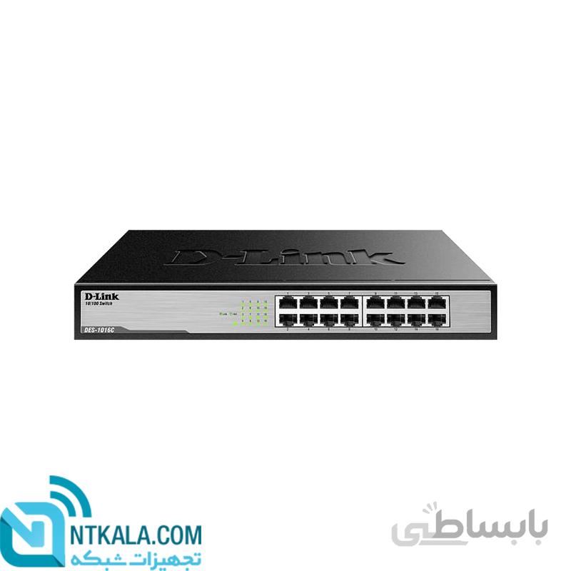 سوییچ 16 پورت 10,100 مگابیت دی لینک مدل DES-1016D