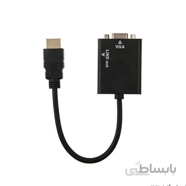 مبدل HDMI به VGA کی نت ا K-net HD Conversion HDMI TO VGA Adapter