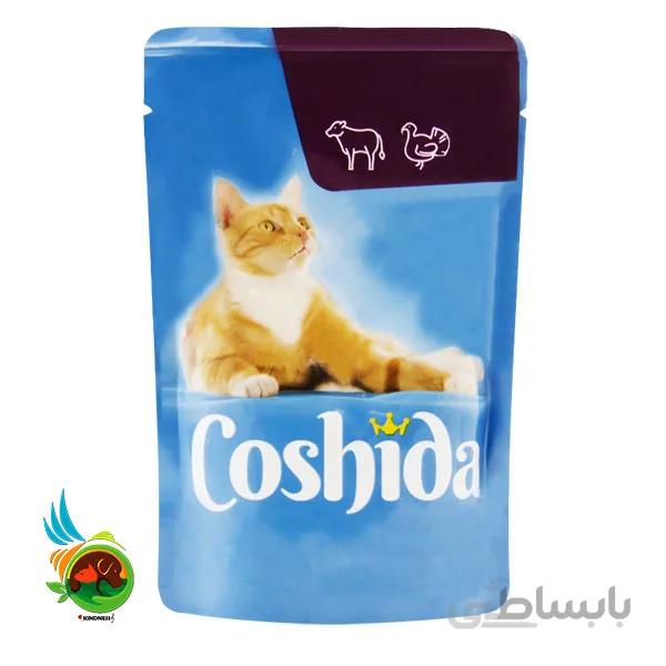پوچ گربه کوشیدا گوشت گوساله و بوقلمون مدل coshida mit kalb and truthahn وزن 100 گرم