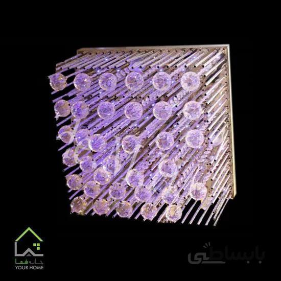 لوستر کریستال سقفی مربع 30cm