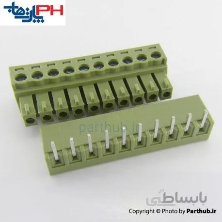 ترمینال 10 پین رایت انگل 3.81mm